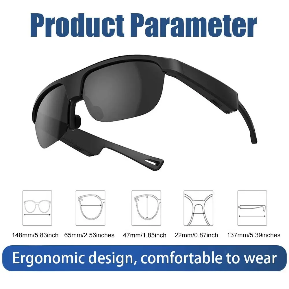 New G02 Smart Bluetooth Glasses Listen To Music Answer Phone Men and Women Fashion Sunglasses Smart Glasses Intelligence