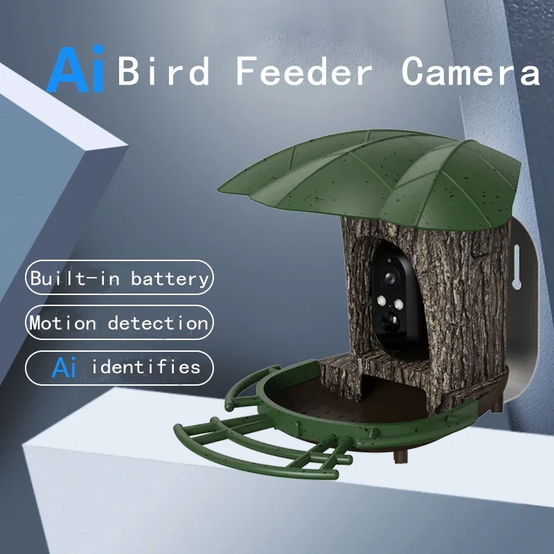 Smart AI Recognition Bird Feeder With Camera Outside Bird House With 4G WIFI Video Camera Bird Feeder