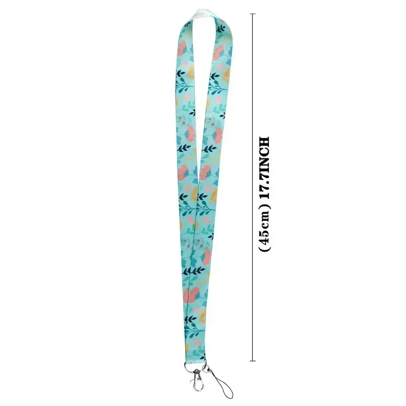 Etui na karty z zielonymi roślinami Odznaka studencka Karta dostępu do pracy Plastikowa smycz ABS Pokrowiec na karty Torby dla kobiet Dziewczyna