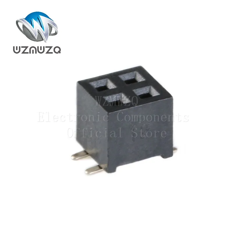 20PCS 2.0mm SMD SMT 2*2-40Pin Black Double row Female Header Connector 2P 3P 4P 5P 6P 7P 8P 10P 12P 15P 20P 40Pin PCB JST 2mm