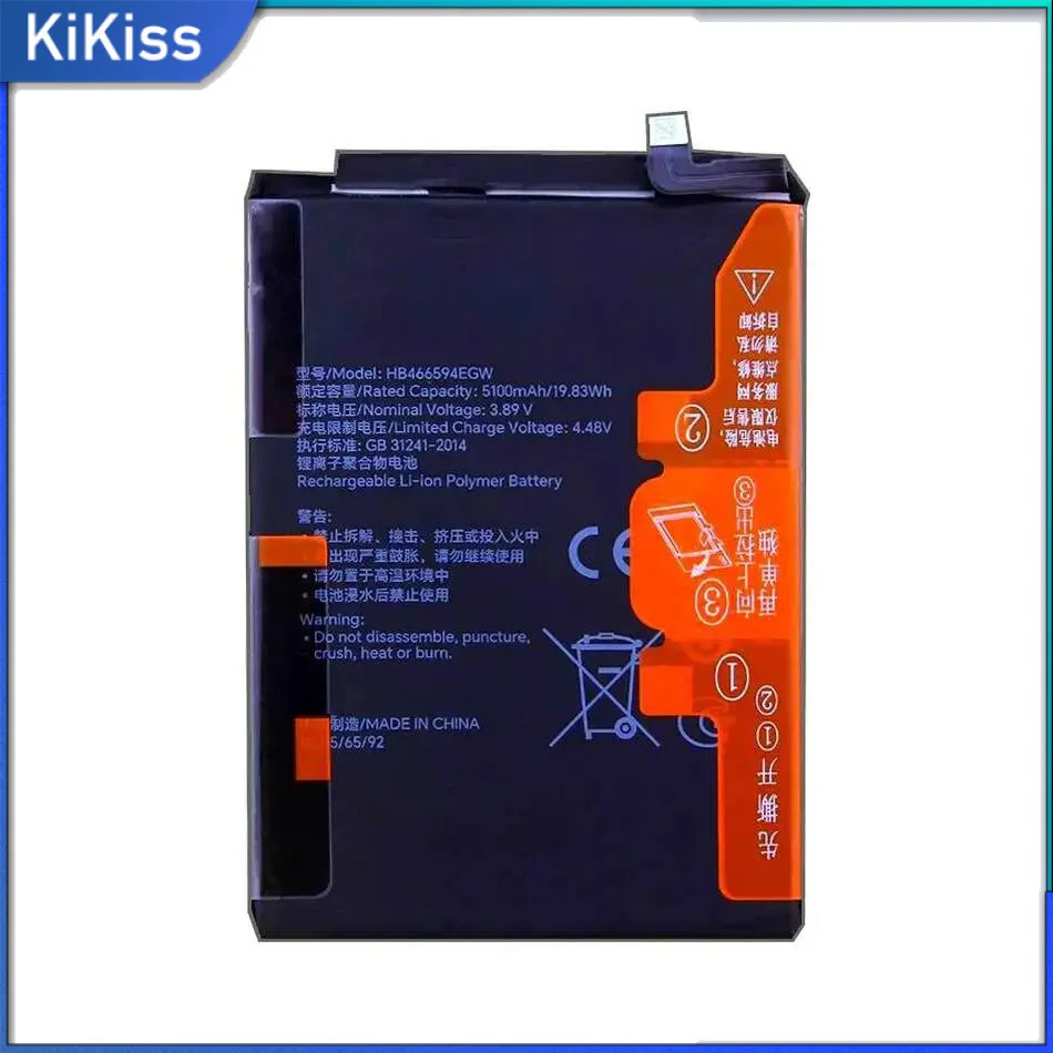 

5100Mah High Capacity HB466594EGW Mobile Phone Battery For Huawei Honor X5 Plus Enjoy 40 Wdy-AN00