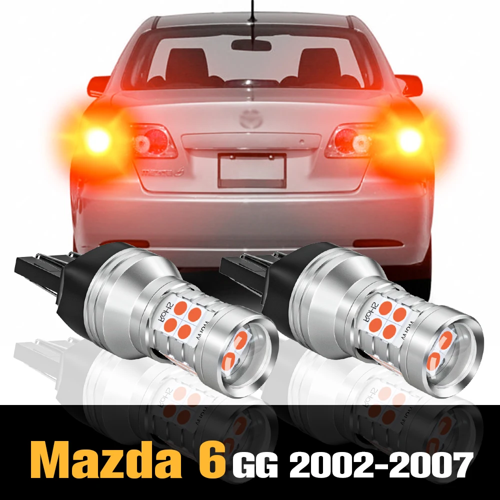 2pcs Canbus LED Brake Light Lamp Accessories For Mazda 6 GG 2002 2003 2004 2005 2006 2007