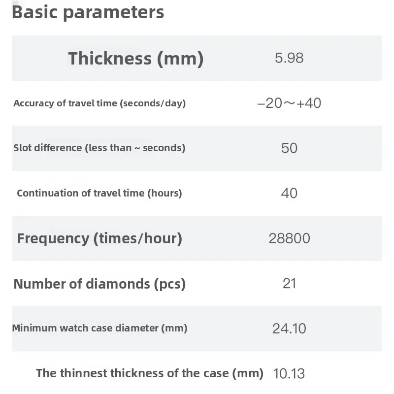 6T15 무브먼트용 시계 무브먼트 액세서리, 3핀 싱글 캘린더, 화이트 머신, 여성용 메이요다