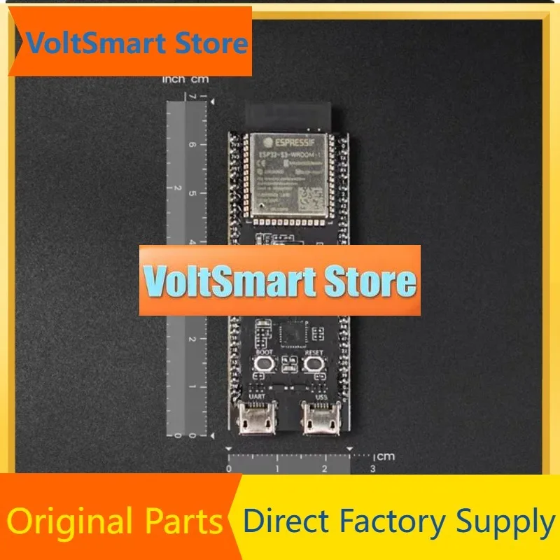 VoltSESP32-S3-DevKitC-1 Development Board With Wi-Fi & BLE 5.0, Dual-Core 240MHz LX7 CPU, 4MB Flash, AIoT For Voice/Face Recogni