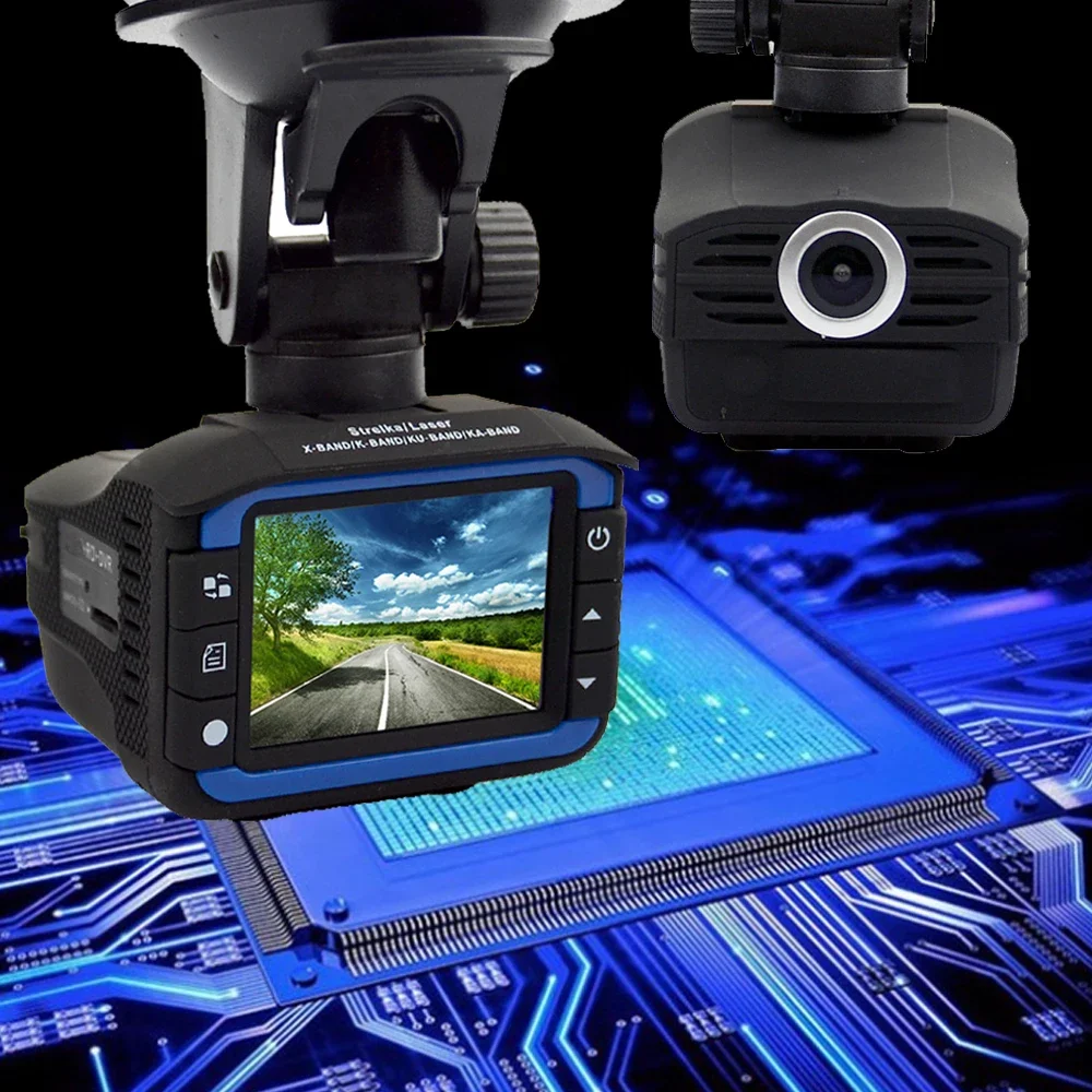 Hotselling Russian 2 in 1 DVR Recorder 720P Car Radar Detectors Speed Detector Camera Fixed Flow Velocity Measurement Dash Cam