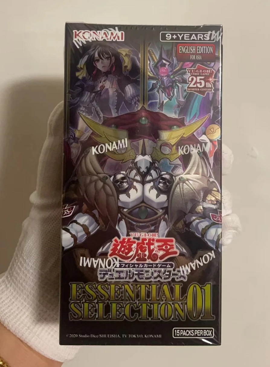 

Yugioh KONAMI Duel Monsters 25th Quarter Century ES01 ESSENTIAL SELECTION 01 Asian English Collection Sealed Booster Box