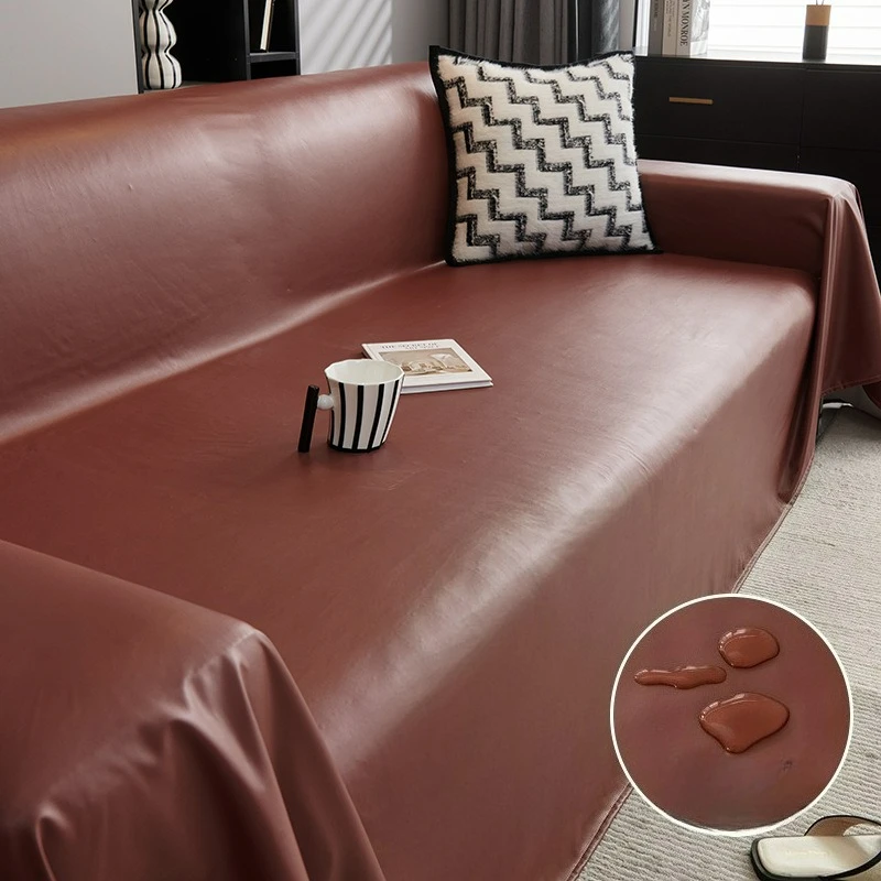PU Soft Sofa Cover Covers Are Waterproof and Soil-resistant All Seasons, Cat-proof, Lint-resistant, and Hair-resistant Covers