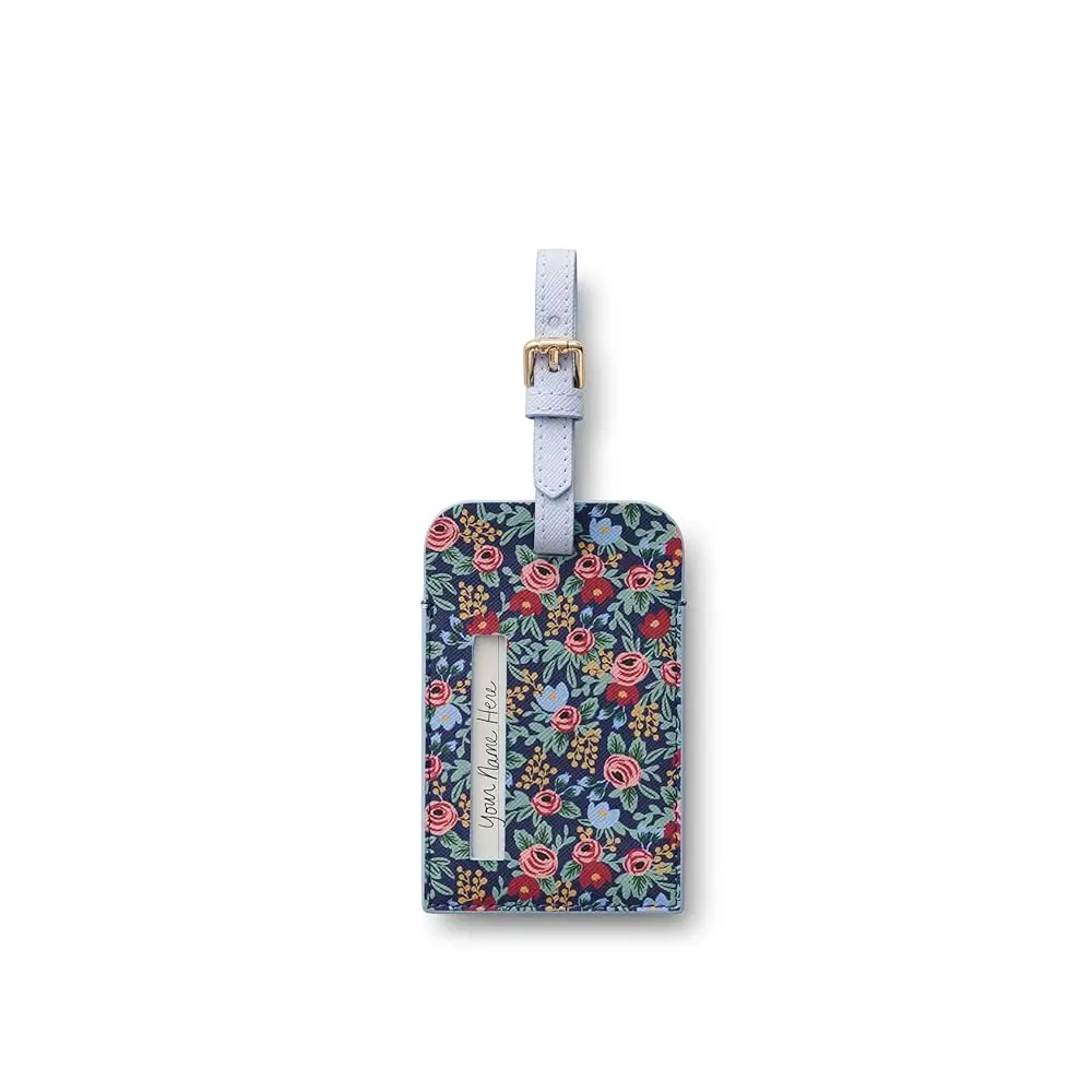 

Rosa Luggage Tag for Suitcase and Luggage, Travel Must Have Accessory for Women, Bag Tags Printed in Full Color with Foil St