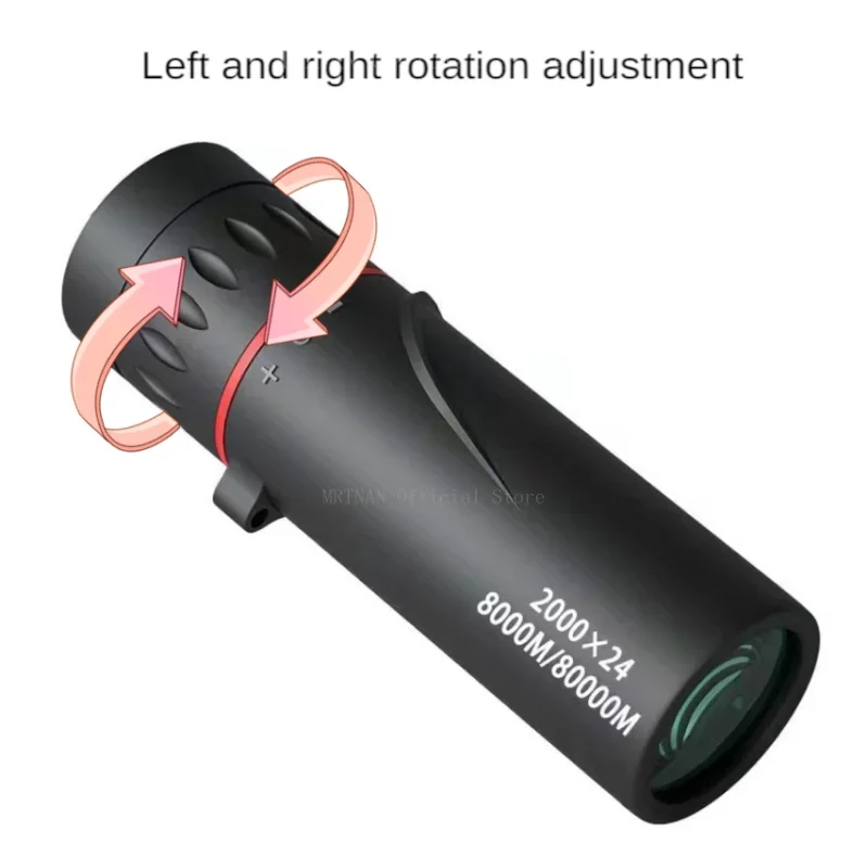 2000x24 HD Monocular Telescope Mini Portable Mobile Phone Telescope with Holder Outdoor Camping Hunting Birdwatching Telescopes