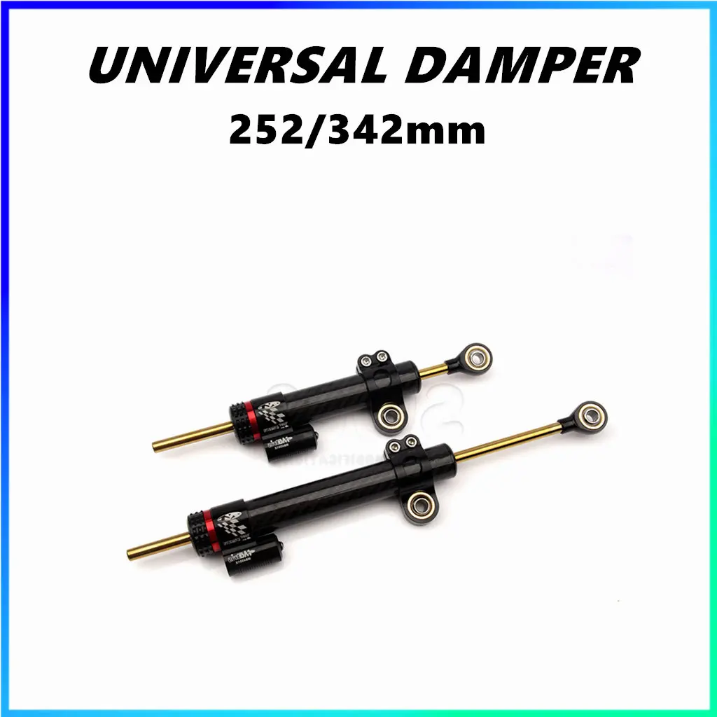 دراجة نارية المثبط التوجيه استقرار قابل للتعديل 252 مللي متر 342 مللي متر التوجيه استقرار لهوندا كاواساكي ياماها الألومنيوم العالمي الرطبة