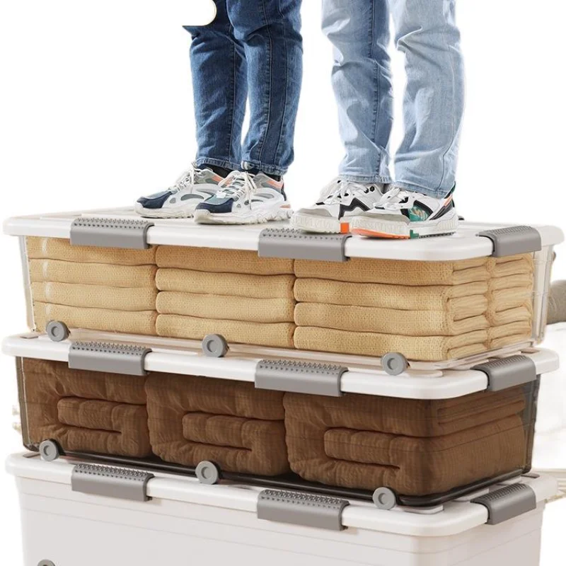 

Daily use unprinted flat quilt under bed shoes clothes toys with wheels drawer storage cabinet