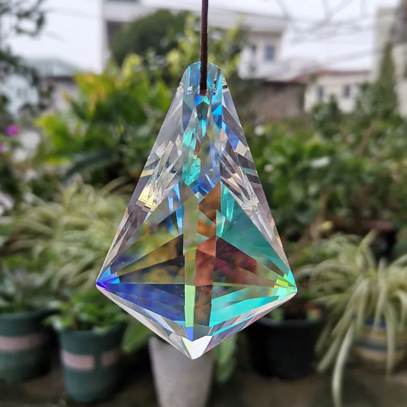76mm Hanging Suncatcher Crystal Chandelier Prism Parts Chakra Window Decoration Figurine DIY Home Wedding Decor Sun Catcher - view 3