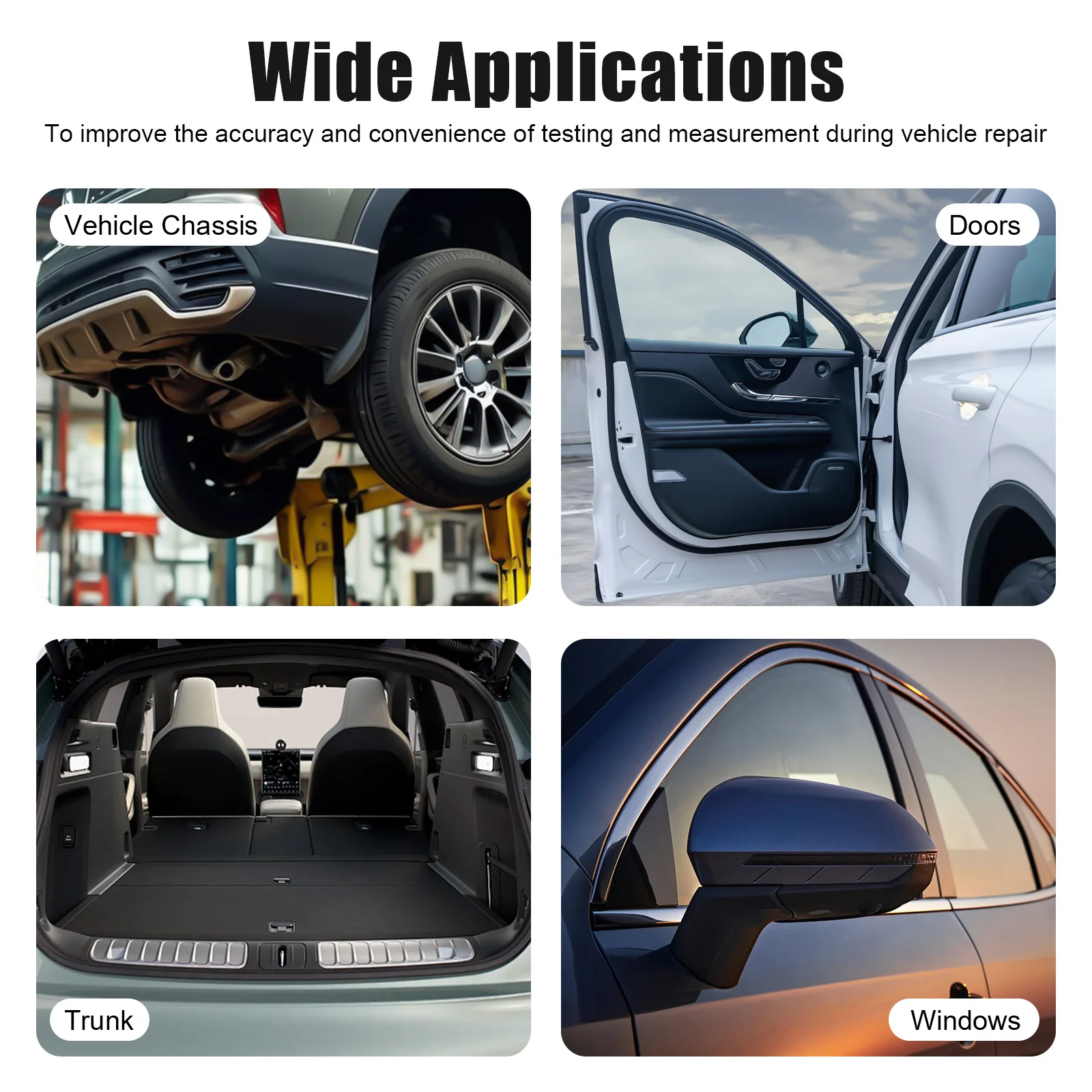 أداة إصلاح جسم السيارة المناسبة، آلة قياس إطار متجر جسم السيارة، نظام قياس ثنائي الأبعاد #5