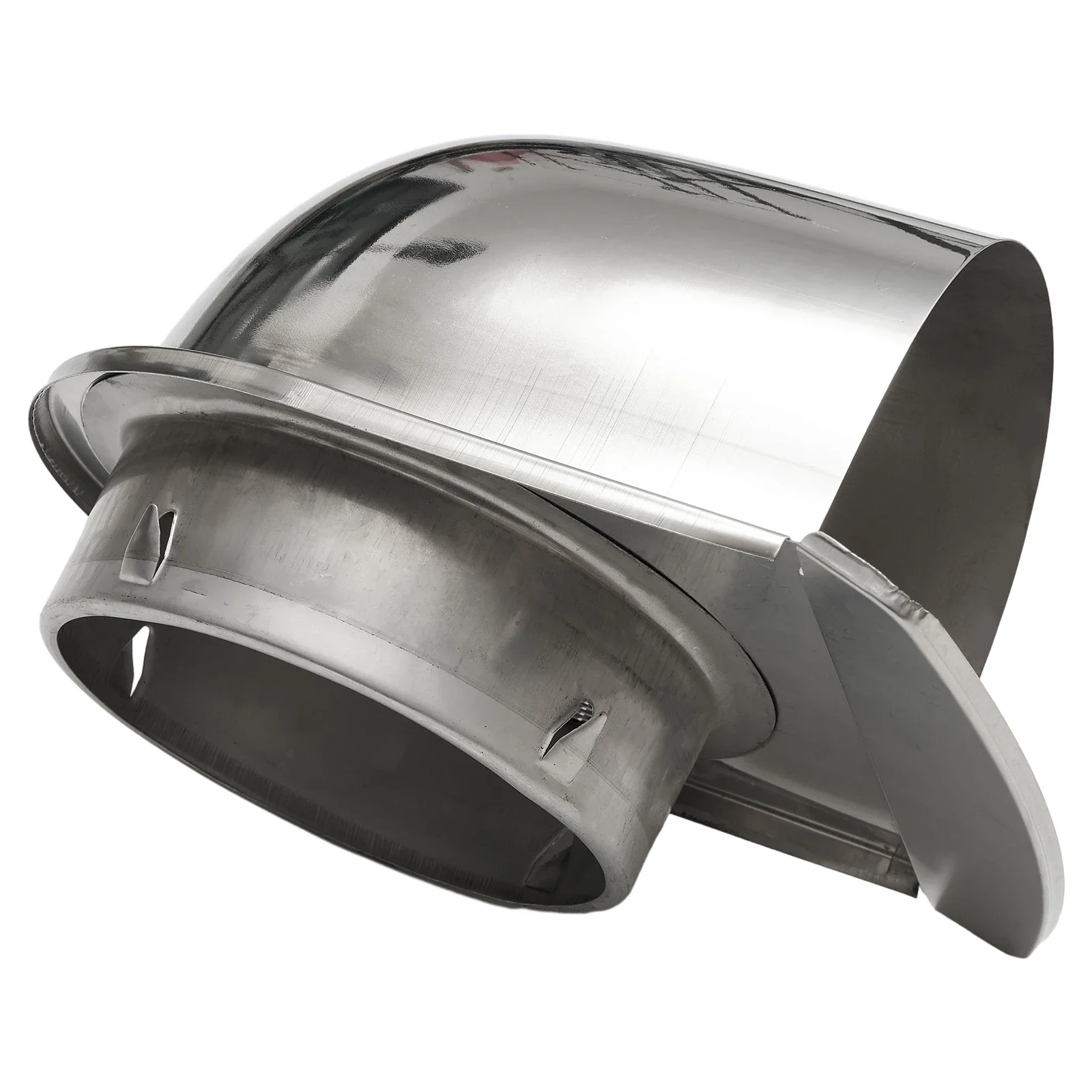 Stainless Steel Vent Outlet Metal Cover Exhaust Grille 100 150mm Bathroom Kitchen Vent Rainproof Windproof Ventilation Cover
