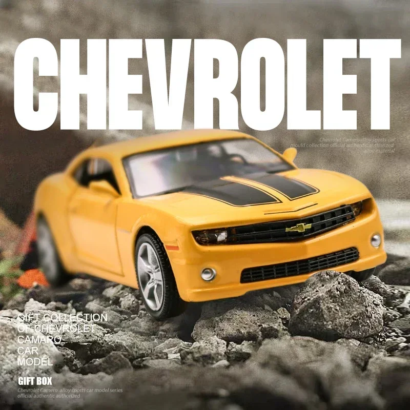 1:36 Chevrolet Camaro High Simulation Exquisite Diecasts Toy Vehicles Car Styling Sports car Alloy Model Toy Pull Back F324