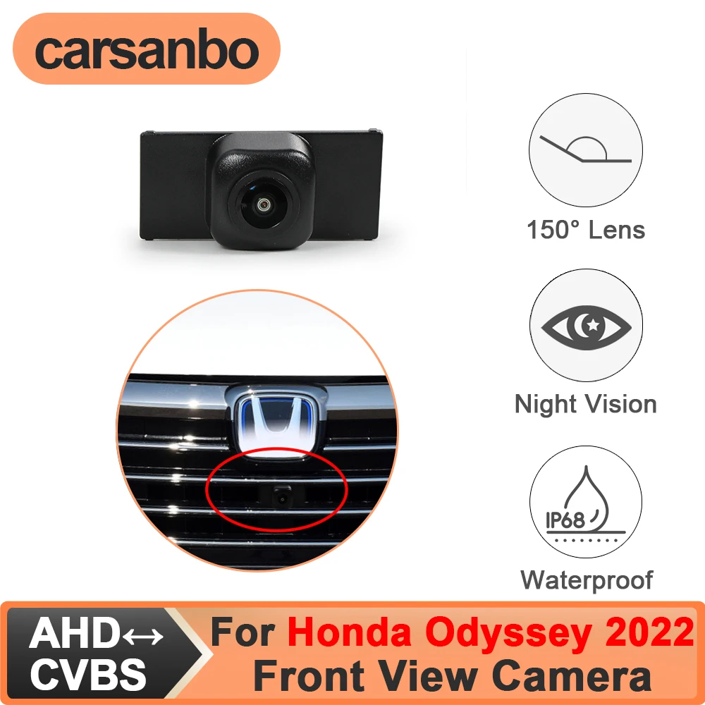 

Carsanbo For Honda Odyssey 2022 Front Parking Car Camera CVBS 480P AHD 720P 1080P Optional 150° Fisheye Waterproof Night Vision