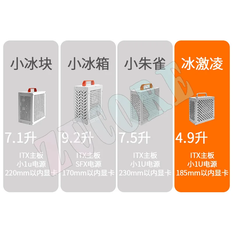 Qiaomei mini chasis itx portátil caja host ultra pequeña fuente de alimentación 1u carcasa de escritorio de computadora refrigeración por aire