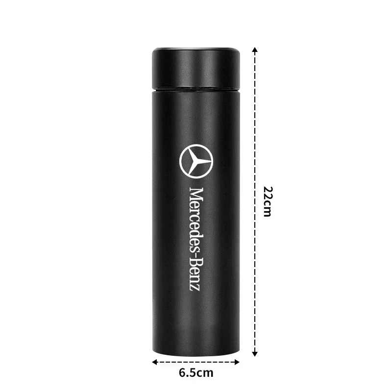

Portable Car Smart Thermos Bottle Temperature Display Cup For Mercedes Benz B/C/E/S Class A Class C200L GLC GLK CLA Accessories