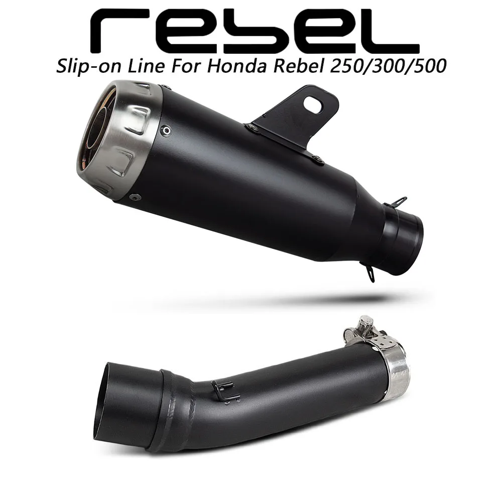 CMX250 Exhaust Muffler For Honda CMX300 CMX500 Rebel 250/300/500 Motorcycle Slip on Line Exhausts Retro Motorbike Pro Race Tube