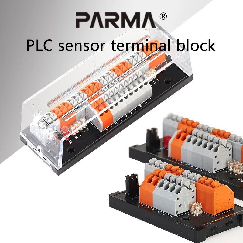 PLC sensor terminal block for 2-wire and 3-wire NPN magnetic photoelectric proximity switches wiring terminal plate