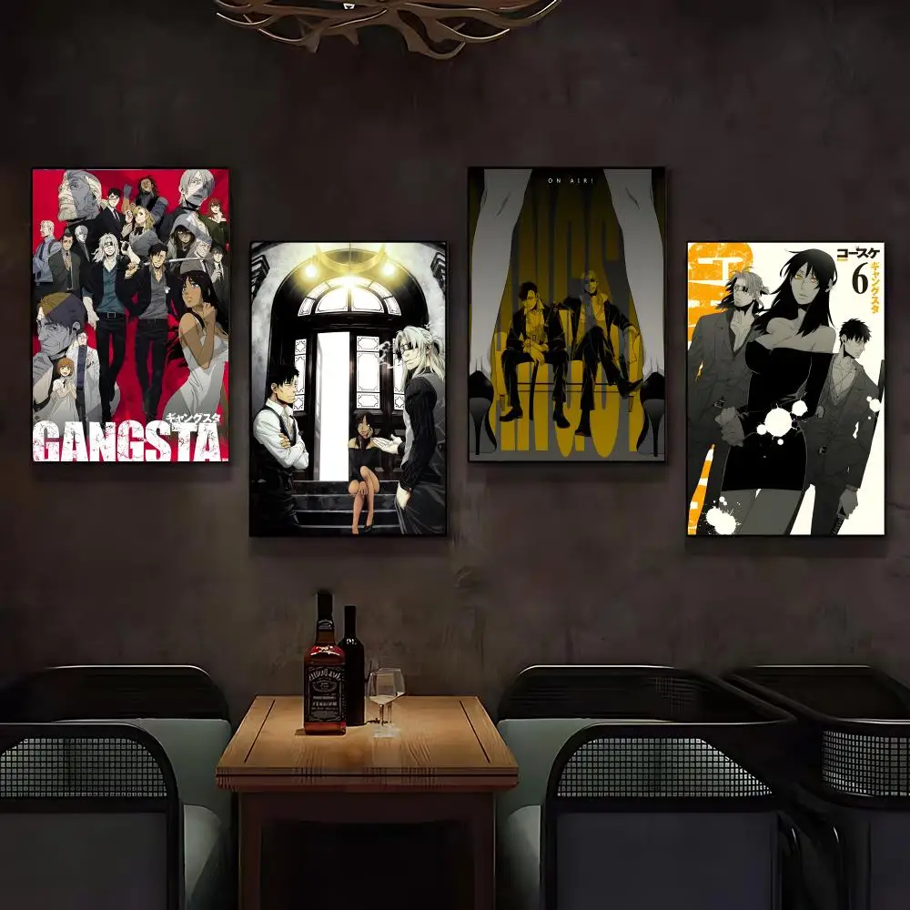 Manga GANGSTA Poster Posters Anime Room Decor Decoration Movie Backpack Wall Interior Music Wall Art