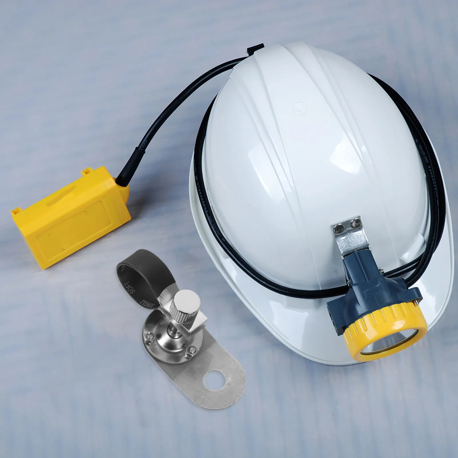 Hard Hat Light Clip Compatible with 23-24Mm Helmets No Drilling Required Heavy Duty Flashlight Mount Scientific Design Work