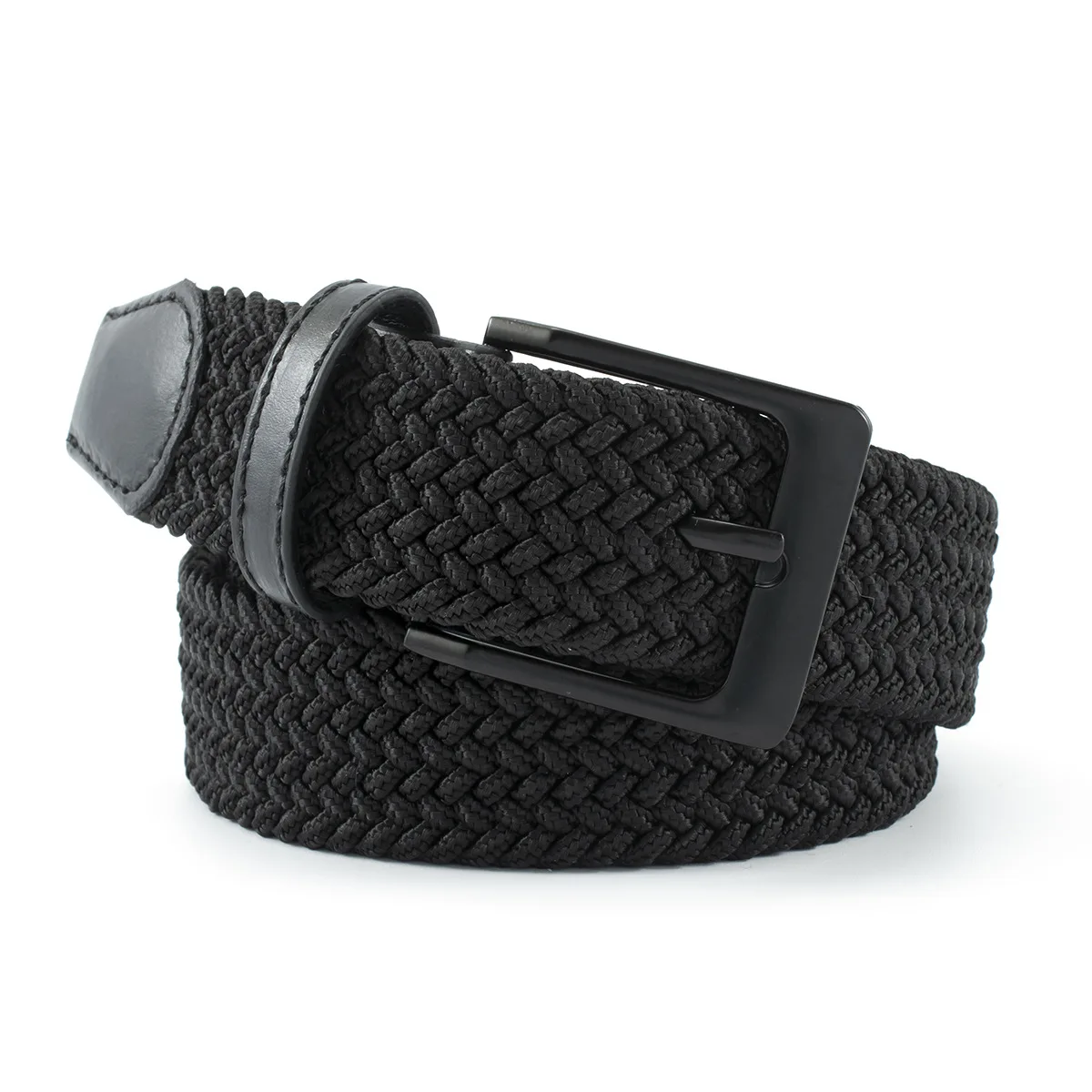 Man Belt casual belt Alloy Needle Buckle Woven Elastic BreathableElastic Pants belt for Man