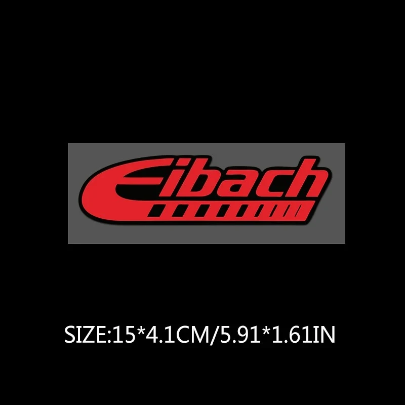 Pegatina de Vinilo Impermeable Estilo JDM Eibach para Decoración de Carrocería y Ventana Trasera de Coche