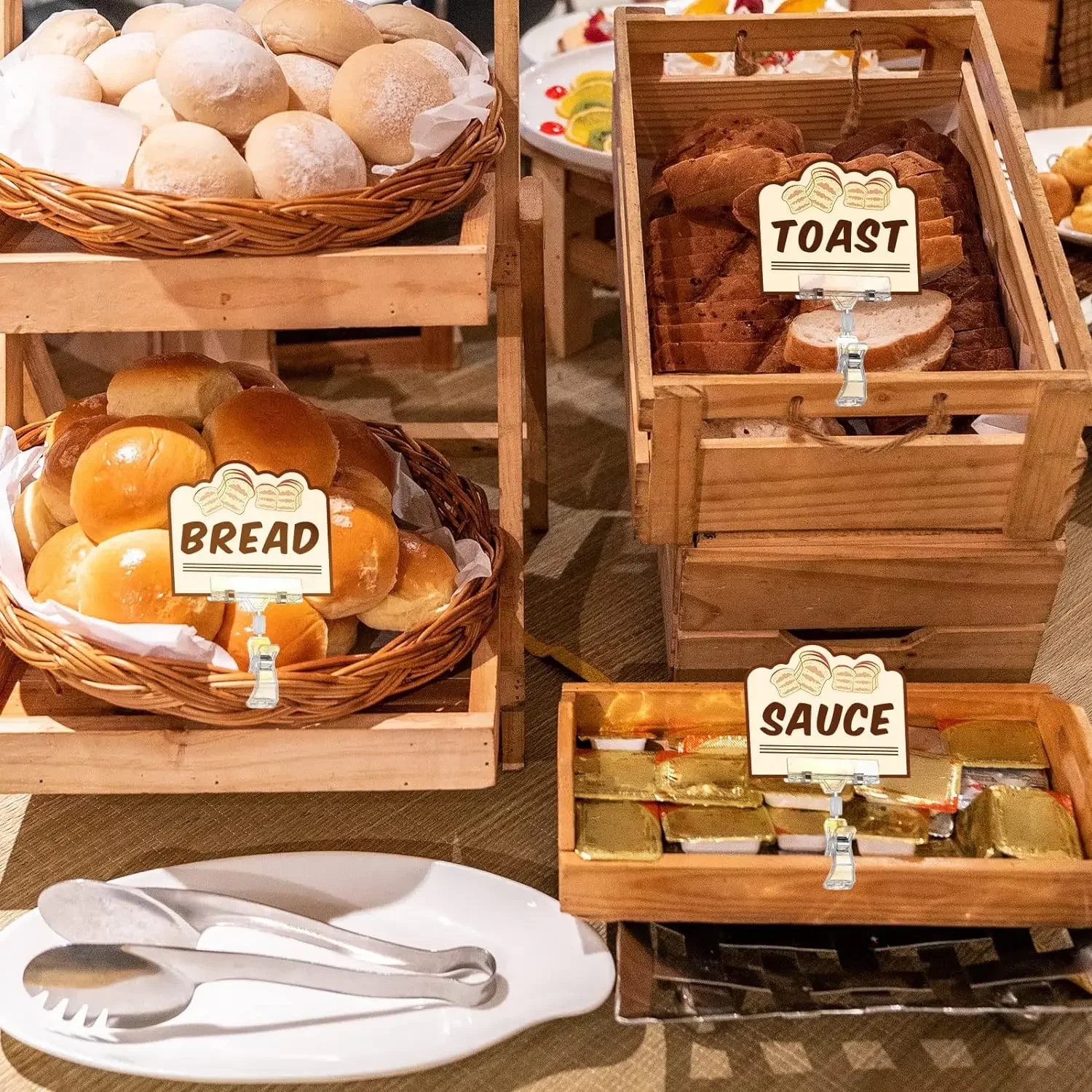 5-10PCS Clear Sign Clips Plastic Rotatable Pop Clip Sign Holder Stand for Merchandise Display Sign Holder Clips for Retail Rack