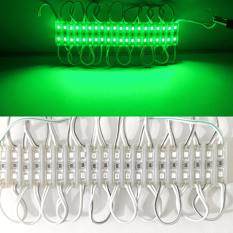 20PCS Mini Slim LED Module Small Narrrow LED Module 25mmx7mm 2835 2 LED 12V Yellow Red Green Blue Backlight Storefront Module
