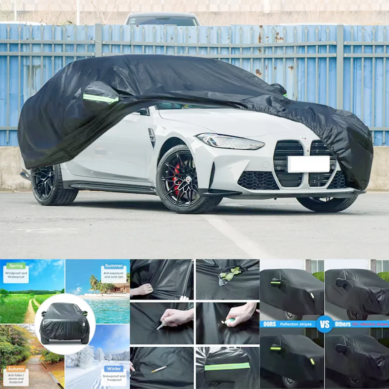 

For BMW M3 All-Weather Car Covers 6-in-1 Waterproof Dustproof UV Proof Snowproof Scratch Resistant Protection
