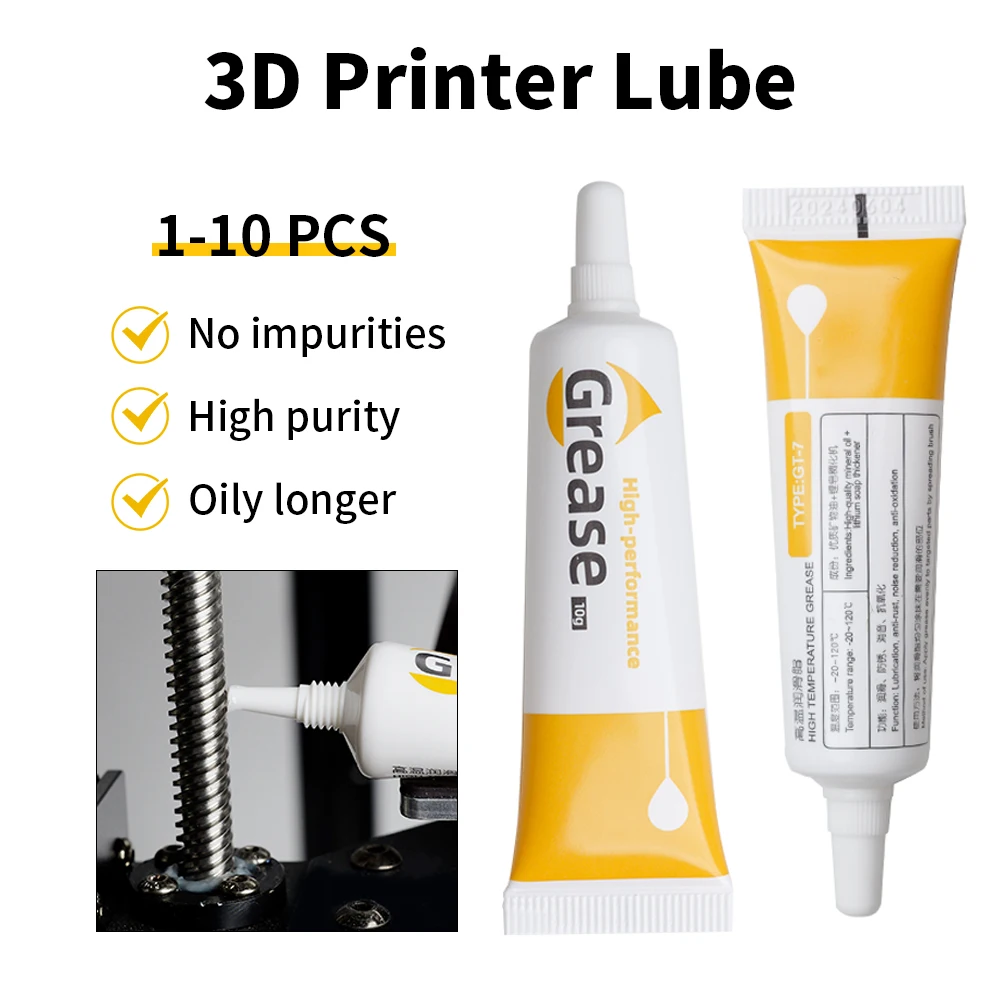 Gear Grease Lube For 3D Printer Reduce Noise Good Lubrication Effect Lubricating Oil For Bambu Lab X1 X1C X1E P1S P1P A1 A1mini