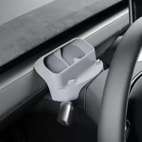 Car Glasses Storage Box for Tesla Model Y Juniper/Launch 2025 Car Mounted Sunglasses Organizer Storage Tray Interior Accessories