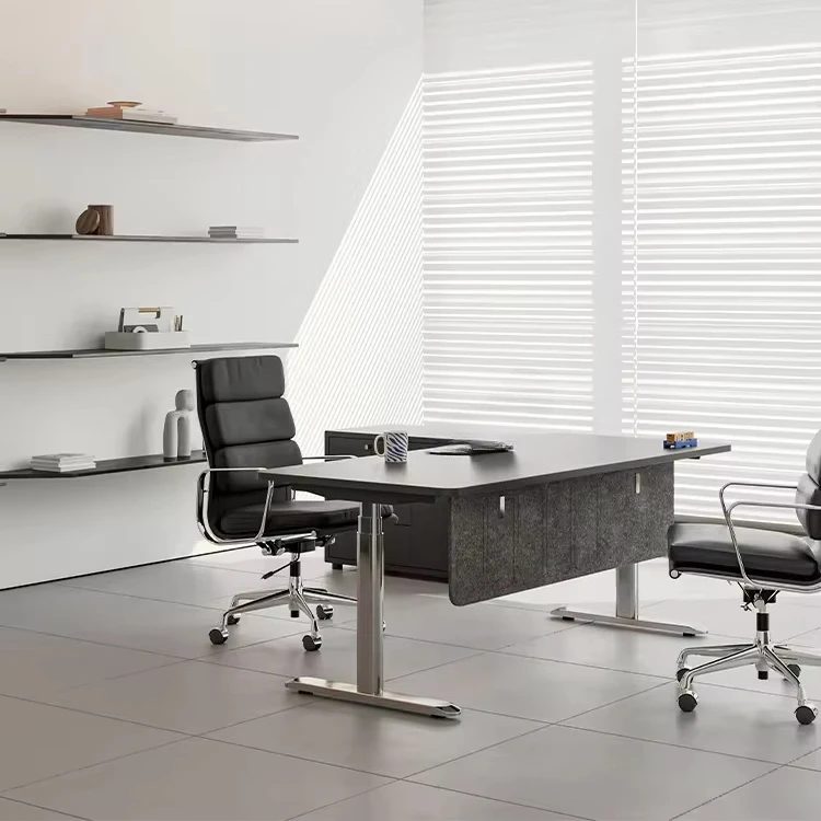 Smart Height-Adjustable Modern Executive Office Desk Simple and for Managers and Bosses