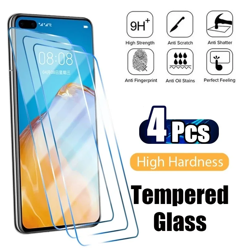 4Pcs Tempered Glass For Huawei Honor 10 30 50 70 90 Lite 5G Screen Protector Protective Glass