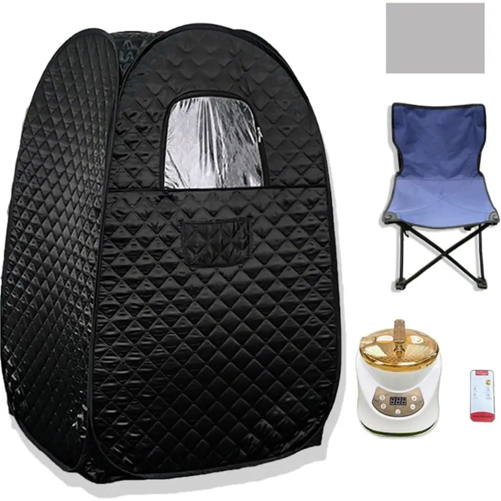 Portable Home Steam Sauna Tent - 1200W Therapeutic Detox Relaxation with Remote Control