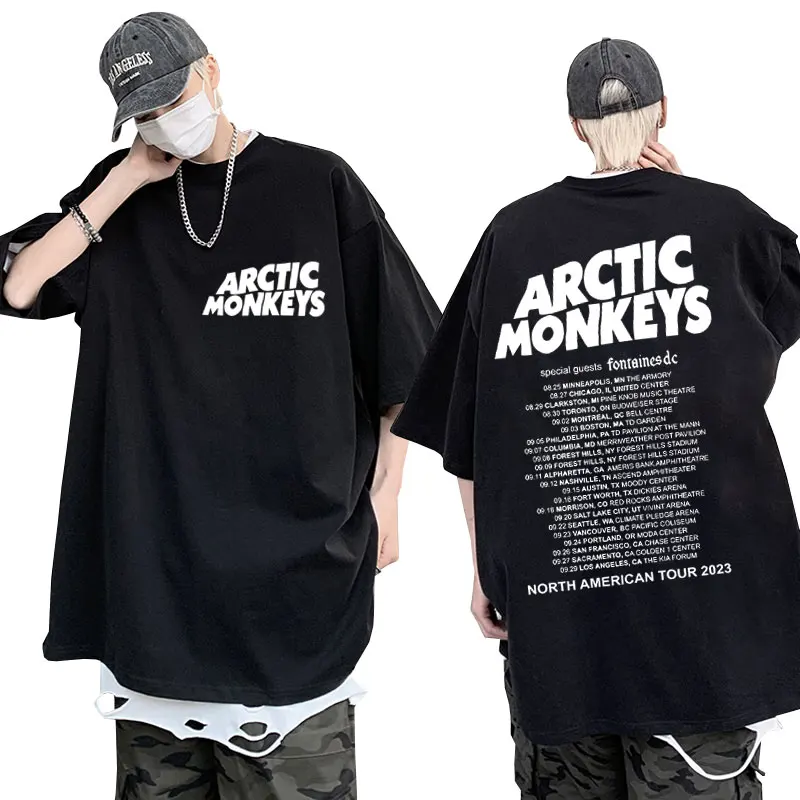 Rapper Vintage Arctic Monkey AM Обложка альбома печать футболка Мужчины хотите знать постер группы Музыка Телефон унисекс y2k одежда