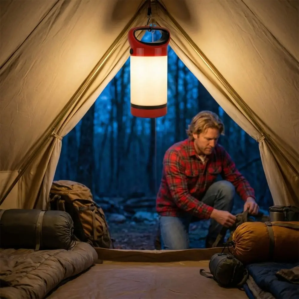 LED Lighting Outdoor Tent Lamp Portable Design Hanging Function Camping Lamp Household Use Power Outage Lighting LED Lantern