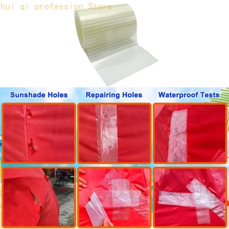 Outdoor Cover Maintenance Tape, PVC Trimmable Roll for Localized Boat Cover, Awning, and Vehicle Fabric Patching Tasks H8WE