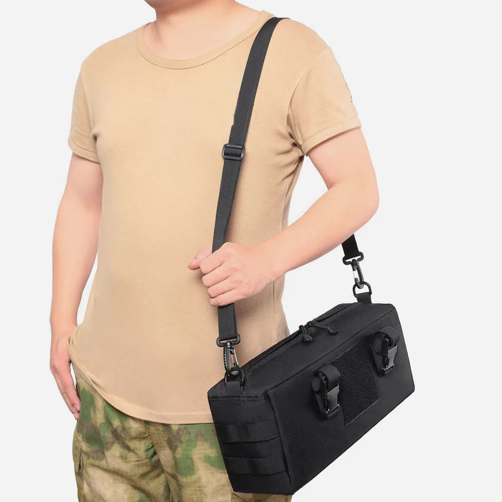 

Outdoor Storage Bag Large Capacity Tactical Pouch Black Camping Tools Multi function Accessory Hiking Travel Bag