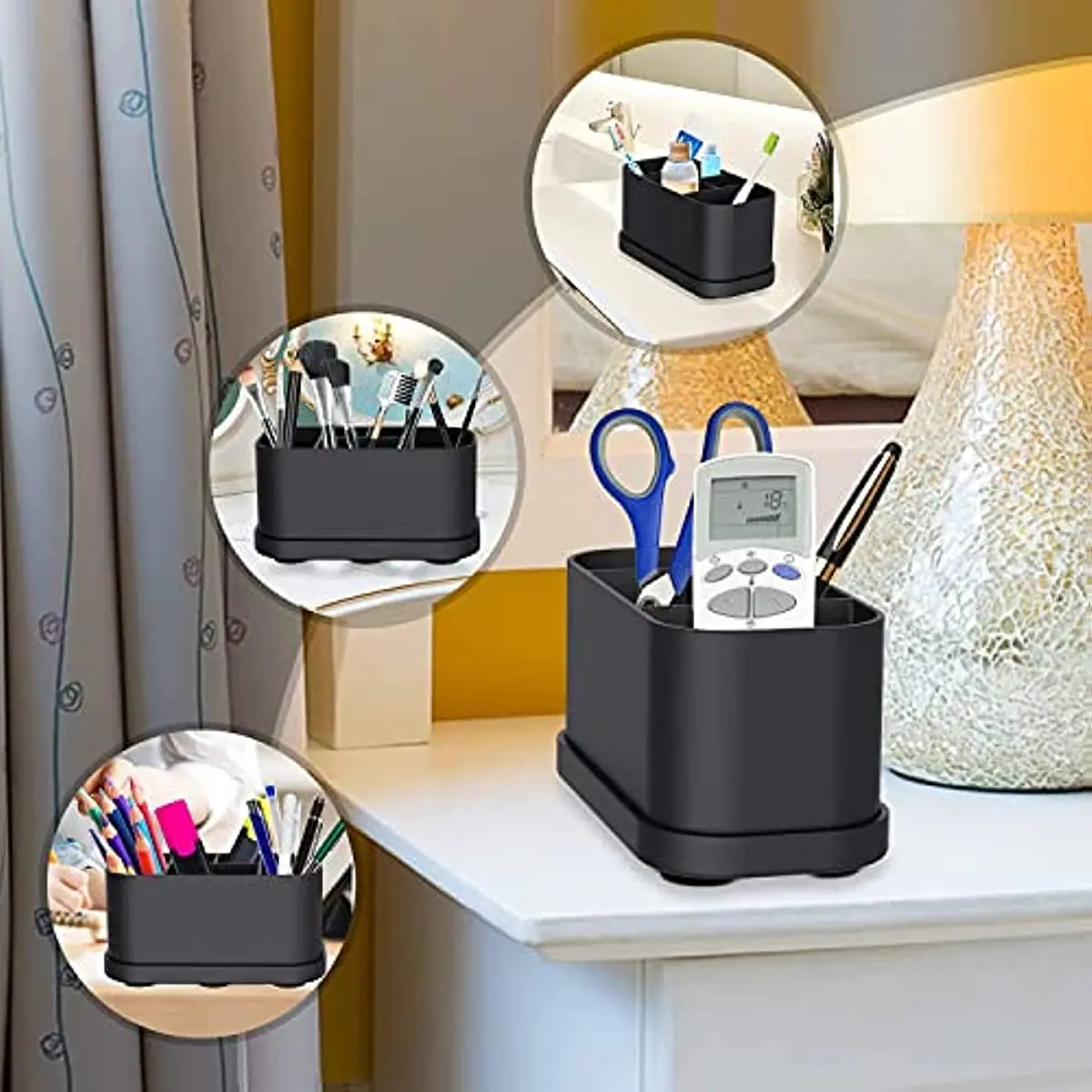 Toothbrush Holder Waterproof Bathroom Toothpaste Stand Silicone Suction Cup for Attaching the Countertop Wall Suitable for Home