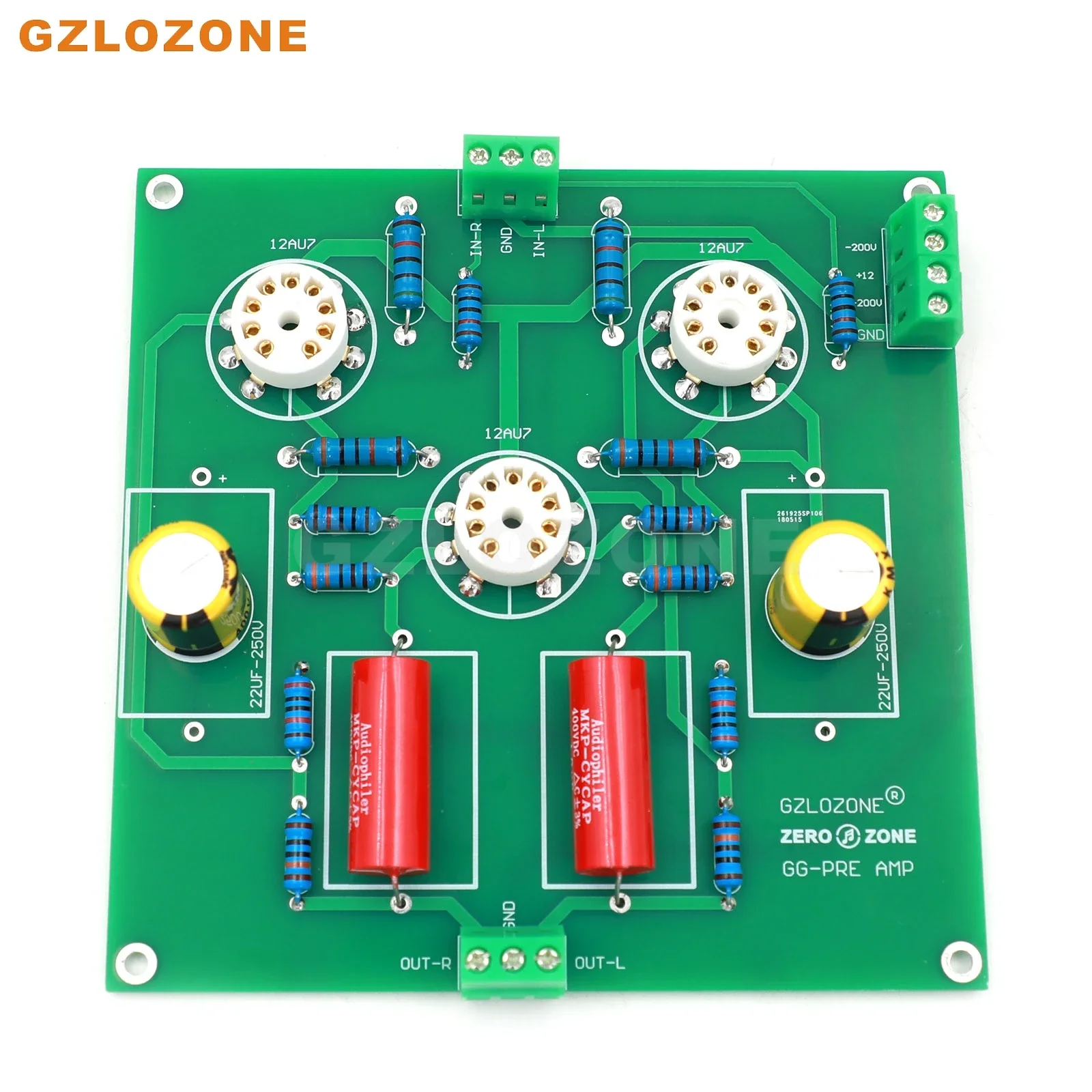 Ground Grid GG 12AU7 Tube Preamplifier Preamp Kit / Finished Board