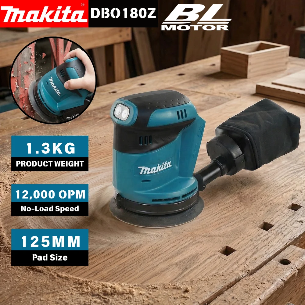 makita-dbo180z-18v-brushless-orbital-sander-cordless-multi-speed-polisher-for-diy-home-and-professional-woodwork-bare-tool