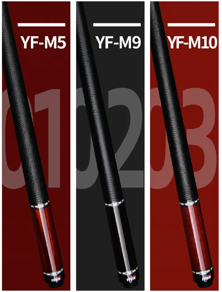 YFEN 58 インチ カーボンファイバー ビリヤード プール キュー