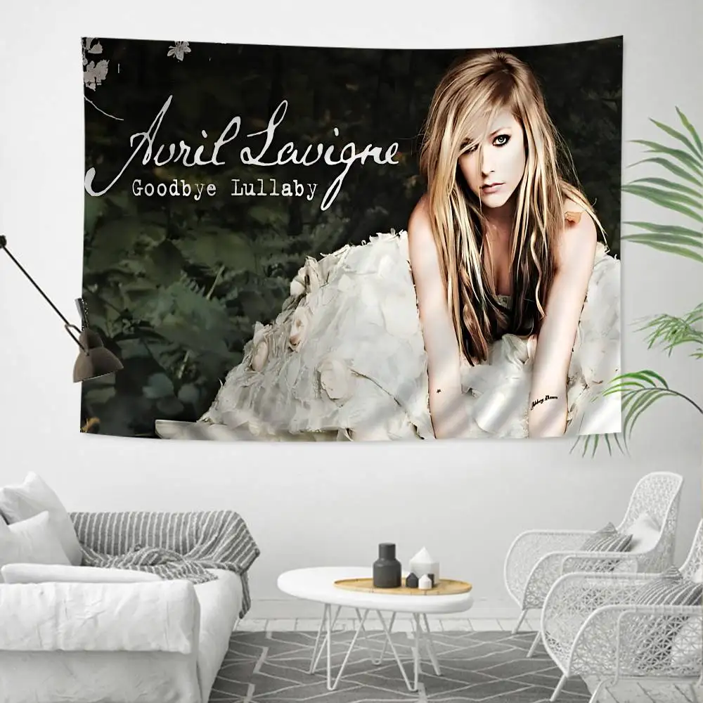Singer A-Avril R-Ramona Lavigne Printed Large Wall Tapestry Hanging Tarot Hippie Wall Rugs Dorm Cheap Hippie Wall Hanging