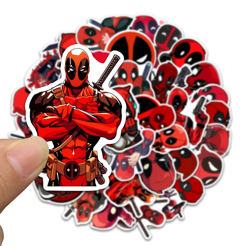 10/20/35pcs Disney Marvel The Avengers Deadpool Stickers Disney Decals DIY Skateboard Laptop Waterproof Cartoon Sticker for Kids