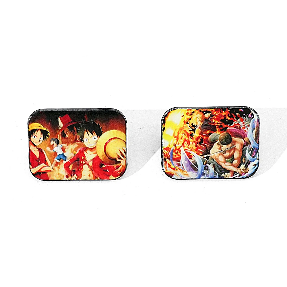 2 Pcs One Piece Character Brooch Anime Cartoon Enamel Pin Backpack Clothes Jewelry Metal Badge Accessories Gift for  Friend