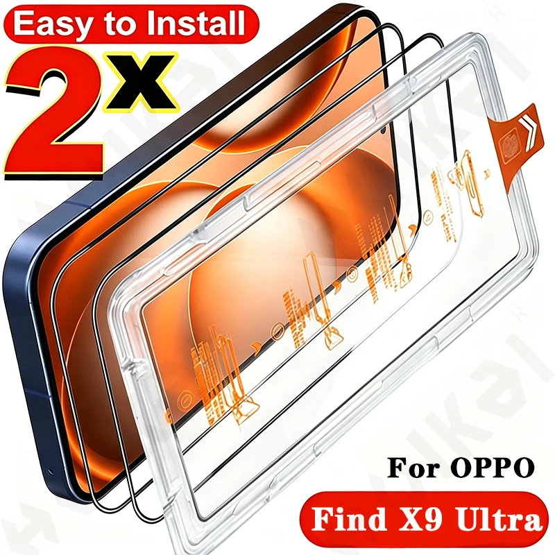 2 Pack For OPPO Find X9 Ultra 4G 5G 2026 Tempered Glass Scre