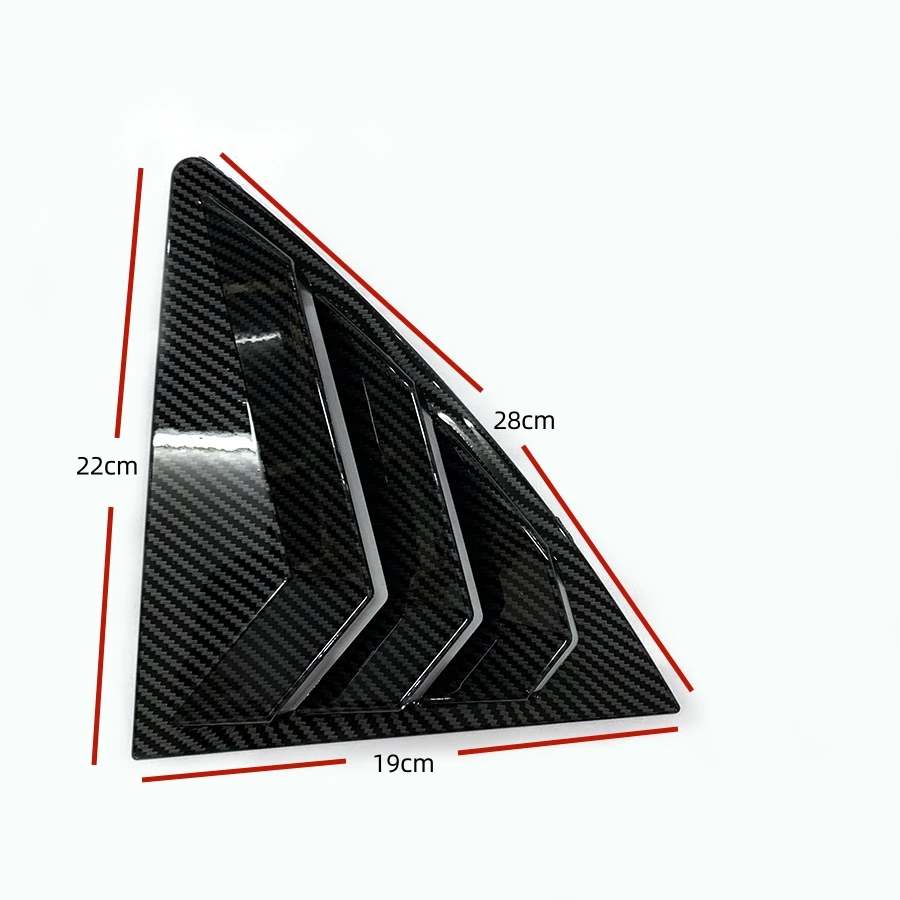 Carbon Fiber Window Louver Tiypeor Shutter For Toyota Corolla 2007 - 2013 2009 2010 2011 2012 Air Vent Cover Sticking Shield