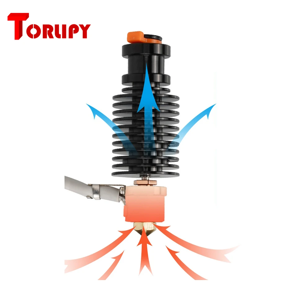 Torlipy Qucik Heat V6 Hotend Ceramic Heating Core & Bimetal Heatbreak E3DV6 PT100 Hot end Kit For Extruder Pusa i3 MK3S Upgrade